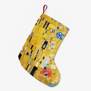 Meia De Natal Pequena Gustav Klimt O Beijo Vintage Art Nouveau Painting