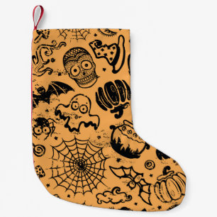 Meia De Natal Pequena Halloween Vintage Empresa sem falhas
