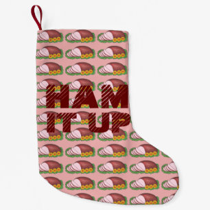 Meia De Natal Pequena HAM IT UP Holiday Jante Foodie Engraçado