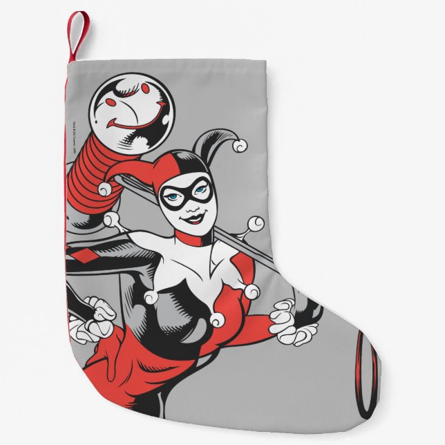 Meia De Natal Pequena Harley Quinn 4 (Frente)