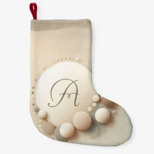 Meia De Natal Pequena Harmonia da Esfera Monogramada