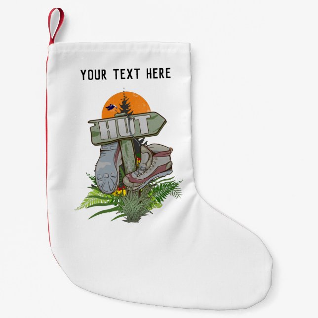 Meia De Natal Pequena Heaphy rastreia velhas botas (Frente)