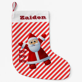 Meia De Natal Pequena Hei! Hei! Hei! Santa Claus Merry Christmas Candy C