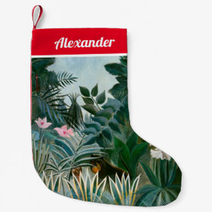 Meia De Natal Pequena Henri Rousseau - A Selva Equatorial