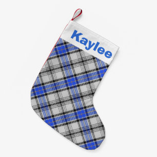 Meia De Natal Pequena Holiday Charm Clan Hannay Tartan