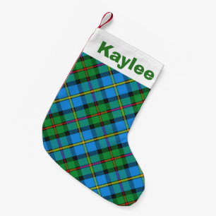 Meia De Natal Pequena Holiday Charm Clan MacLeod de Harris Tartan