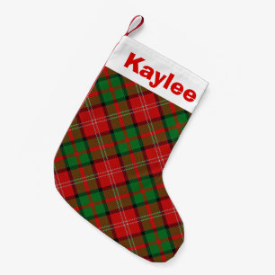 Meia De Natal Pequena Holiday Charm Clan Nisbet Nesbitt Tartan