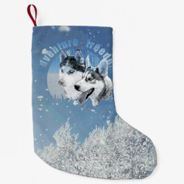 Meia De Natal Pequena Husky Abenteuer Freiheit Weihnachtsstrumpf