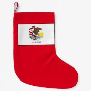 Meia De Natal Pequena Illinois