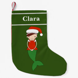 Meia De Natal Pequena illusima Sereia Especial de Natal
