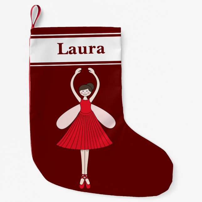 Meia De Natal Pequena ilusima Laura Ballerina Fairy Christmas Special (Frente)