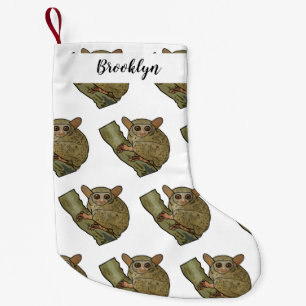Meia De Natal Pequena Ilustração de desenho animado de Tarsier