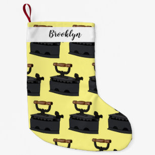 Meia De Natal Pequena Ilustração de desenho de ferro do carvão