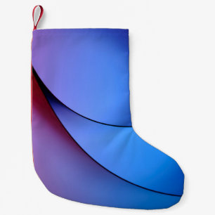 MEIA DE NATAL PEQUENA ILUSTRAÇÃO DE LUZ AZUL E VERMELHA