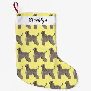 Meia De Natal Pequena Imagem de desenho animado de cão de cão de cão de 