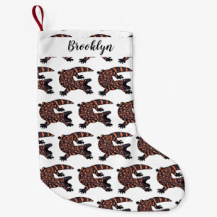 Meia De Natal Pequena Imagem de desenho animado de lagarto monstro de gi