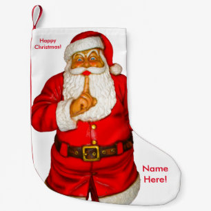 Meia De Natal Pequena Imagem de papais noeis para o Natal