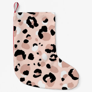 Meia De Natal Pequena Impressão em animais-leopardo Abstrato moderno