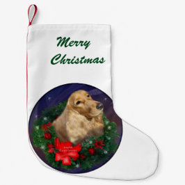 Meia De Natal Pequena Inglês Cocker Spaniel Natal