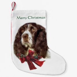 Meia De Natal Pequena Inglês Springer Spaniel Natal