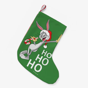 Meia De Natal Pequena INSETOS BUNNY™ Com Candy Cane