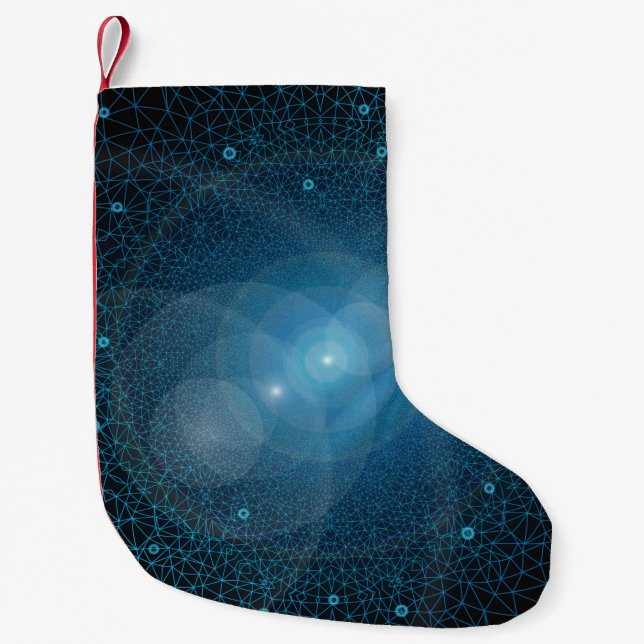 Meia De Natal Pequena Inteligência artificial de polígonos (Frente)