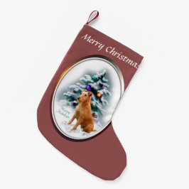 Meia De Natal Pequena Irish Terrier Christmas