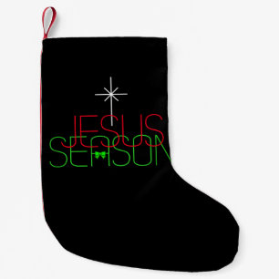 Meia De Natal Pequena Jesus Season