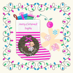 Meia De Natal Pequena Joy de Feriado, 1rua de Bebê-Fê-Lo-de-Fé