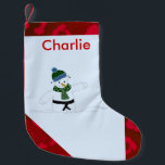 Meia De Natal Pequena Jujitsu Snowman<br><div class="desc">Um bonitinho bonitinho em seu visto de inverno com seu cinto de artes marciais fazendo seus movimentos jujitsu. Excelente para aquelas caras! Adicione o nome conforme desejado.</div>