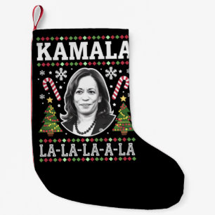 Meia De Natal Pequena Kamala Harris 2024 Natal Vírgula La Xmas