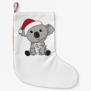 Meia De Natal Pequena Koala Christmas Snow Winter Animals Koalas Adult C