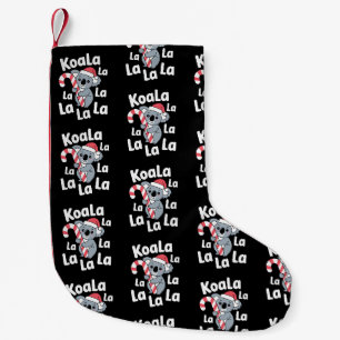 Meia De Natal Pequena Koala La Natal Chapéu de Papai Noel Cane Xmas