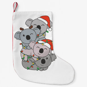 Meia De Natal Pequena Koala Natal Árvore Animais de Natal Koalas
