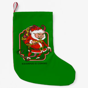 Meia De Natal Pequena krampus do natal feio está chegando engraçado