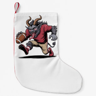 Meia De Natal Pequena Krampus Jogando Futebol Natal Fitness Natal