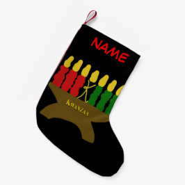 Meia De Natal Pequena Kwanzaa Art Christmas Stocks