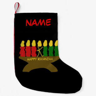 Meia De Natal Pequena Kwanzaa Art Christmas Stocks