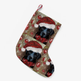 Meia De Natal Pequena Labrador Retriever