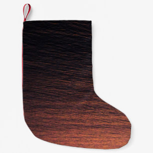 Meia De Natal Pequena Laranja