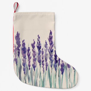 Meia De Natal Pequena Lavanda francesa: Ilustração de Aquarela