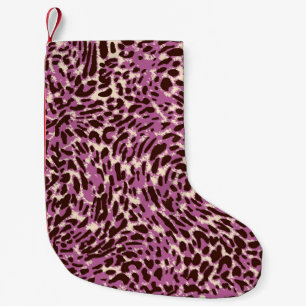 Meia De Natal Pequena Leopard Pattern, Leopard Print, Animal print,