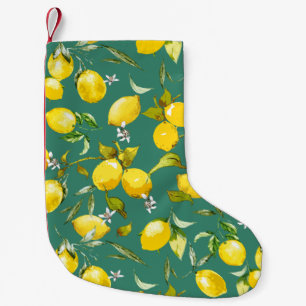 Meia De Natal Pequena Limões aquosos 6