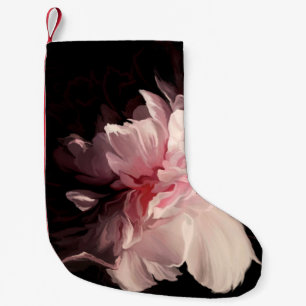 Meia De Natal Pequena Linda flor de pedônia
