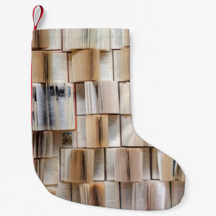 Meia De Natal Pequena Livro de paredes decorativo