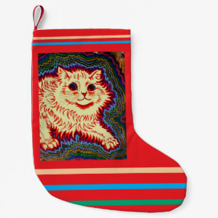 Meia De Natal Pequena Louis Wain, Gato Elétrico