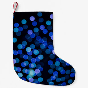 Meia De Natal Pequena Luz azul-anã