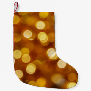 Meia De Natal Pequena Luzes colorido, fundo de Natal.