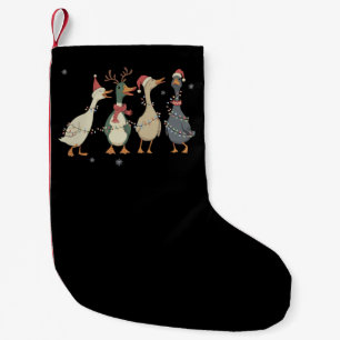 Meia De Natal Pequena Luzes de Natal Patos Animais Engraçados Amante da
