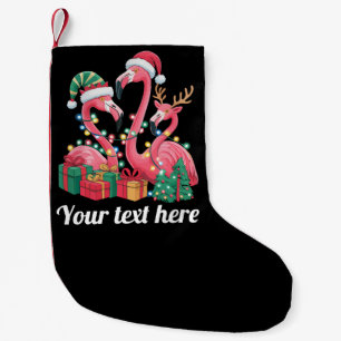 Meia De Natal Pequena Luzes de Natal Personalizadas de Palma de Natal Fl